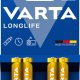 Varta Longlife, Batteria Alcalina, AAA, Micro, LR03, 1.5V, Blister da 4, Made in Germany 3