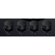 Whirlpool AKT 625/NB1 Nero Da incasso 59 cm Gas 4 Fornello(i) 4