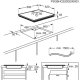 Electrolux Serie 300 EIB60420CK Nero Da incasso 60 cm Piano cottura a induzione 4 Fornello(i) 10