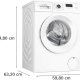 Bosch Serie 2 WGE02420 lavatrice Caricamento frontale 7 kg 1400 Giri/min Bianco 6
