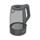 Grundig WK 6440 Işıklı Cam Kettle bollitore elettrico 1,7 L 2200 W Grigio 3