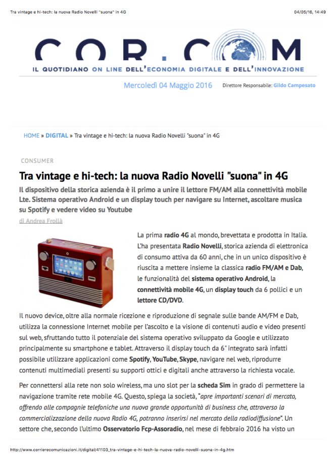 Corriere delle Comunicazioni