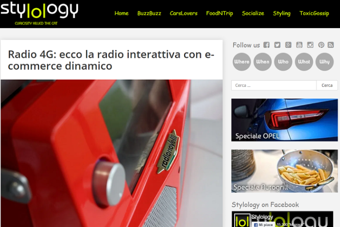 Radio 4G: ecco la radio interattiva con e-commerce dinamico