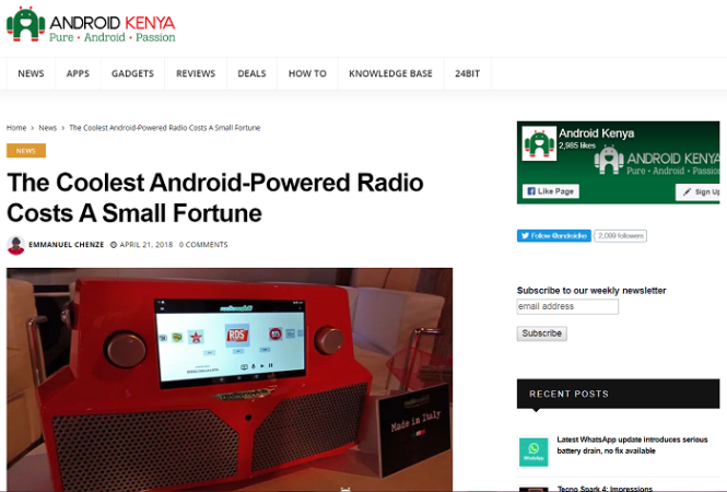 The coolest Android-powered radio costs a small fortune